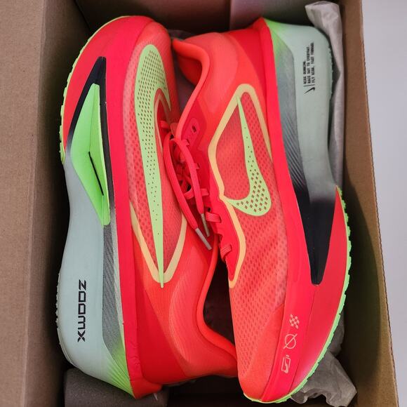 Nike Zoom Fly 6 Men\'s Road Racing Shoes (Crimson/Blast/Mint /Purple) Size 11.5
